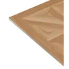 Light wood-colored geometric Mosaic tiles with anti-slip and wear-resistant glaze for living room and bedroom floor tiles Item Picture